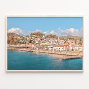 Grenada Bunt Posterdruck, Grenada Fotokunst, Grenada Wanddekor, Grenada Reisedruck, Straßenkarte Poster, Stadtkarte, C18-562