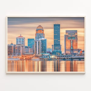 Louisville Colorful Poster Print, Louisville Photo Art, Wall Decor, Louisville Travel Print, City Map, Louisville Street Map Poster, C18-242