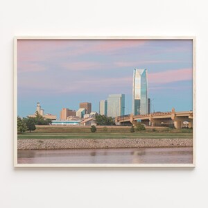 Oklahoma City Colorful Poster Print, Oklahoma City Photo Art, Oklahoma City Decor, Travel Print, Oklahoma City Street Map Poster, C18-652
