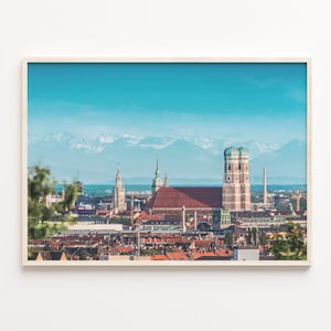 Munich Colorful Poster Print, Munich Photo Wall Art, Munich Wall Decor, Munich Travel Print, City Map, Munich Street Map Poster, C18-206