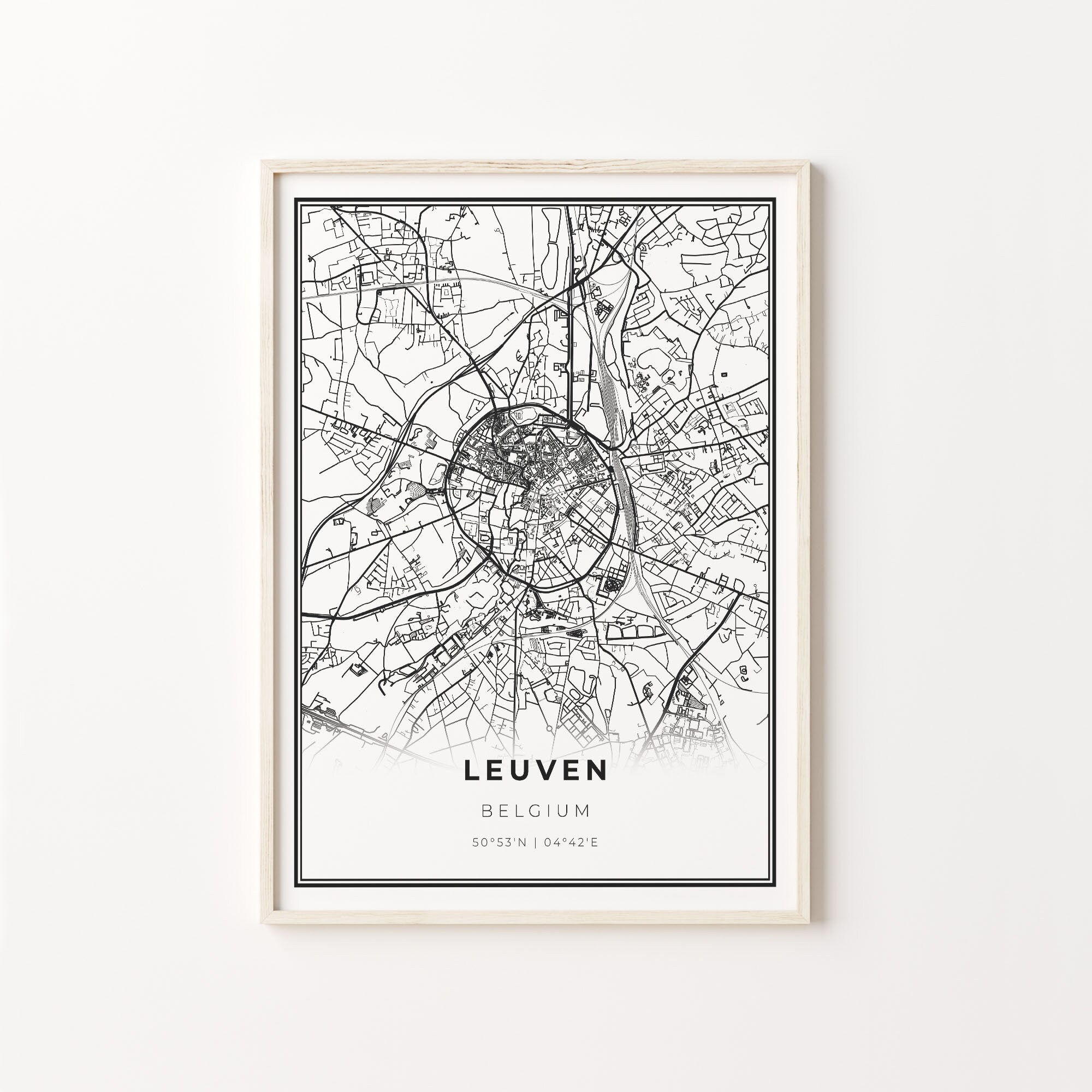 Leuven map - Etsy 日本