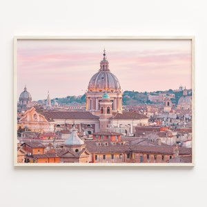 Rome Colorful Poster Print, Rome Photo Wall Art, Rome Wall Decor, Rome Travel Print, City Map, Rome Street Map Poster, C18-331