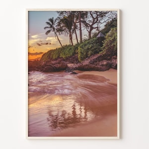 Maui Bunt Posterdruck, Maui Foto Wandkunst, Maui Wand-Dekor, Maui Reise-Druck, Maui Straßenkarte Poster, Stadtplan, C18-909
