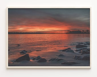 Norman Oklahoma Sunset Photo Print: Colorful Wall Art
