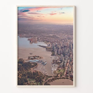 Vancouver Bunt Poster Druck Kanada, Vancouver Fotokunst, Vancouver Dekor, Vancouver Street Map Poster, Vancouver Reisedruck, C18-145
