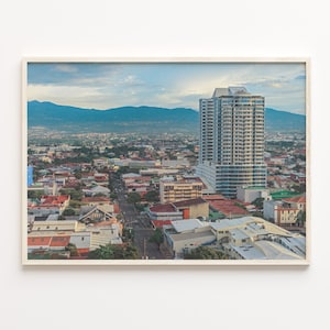 San Jose Costa Rica Poster Druck, San Jose Costa Rica Foto, Dekor, Reise-Druck, San Jose Costa Rica Straßenkarte Poster, C18-600