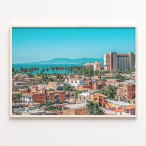 Puerto Vallarta Colorful Poster Print, Puerto Vallarta Photo Wall Art, Puerto Vallarta Wall Decor, Travel Print, Street Map Poster, C18-398
