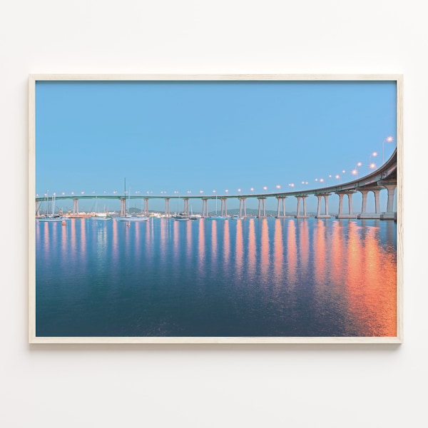 San Diego Coronado Bridge Photo Art Print: Travel Decor