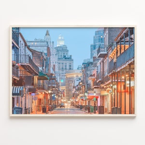 New Orleans Colorful Poster Print, New Orleans Photo Art, New Orleans Wall Decor, Travel Print, City Map, C18-349