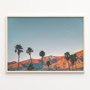 Palm Springs Colorful Poster Print Horizontal, Palm Springs Photo Wall Art, Palm Springs Decor, Travel Print, Street Map Poster, C18-411
