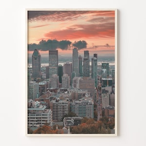 Montreal Colorful Poster Print, Montreal Photo Art, Montreal Wall Decor, Montreal Travel Print, City Map, C18-140