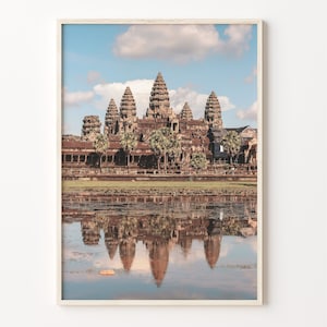 Angkor Colorful Poster Print, Angkor Photo Wall Art, Angkor Wall Decor, Angkor Travel Print, Angkor Street Map Poster, City Map, C18-913