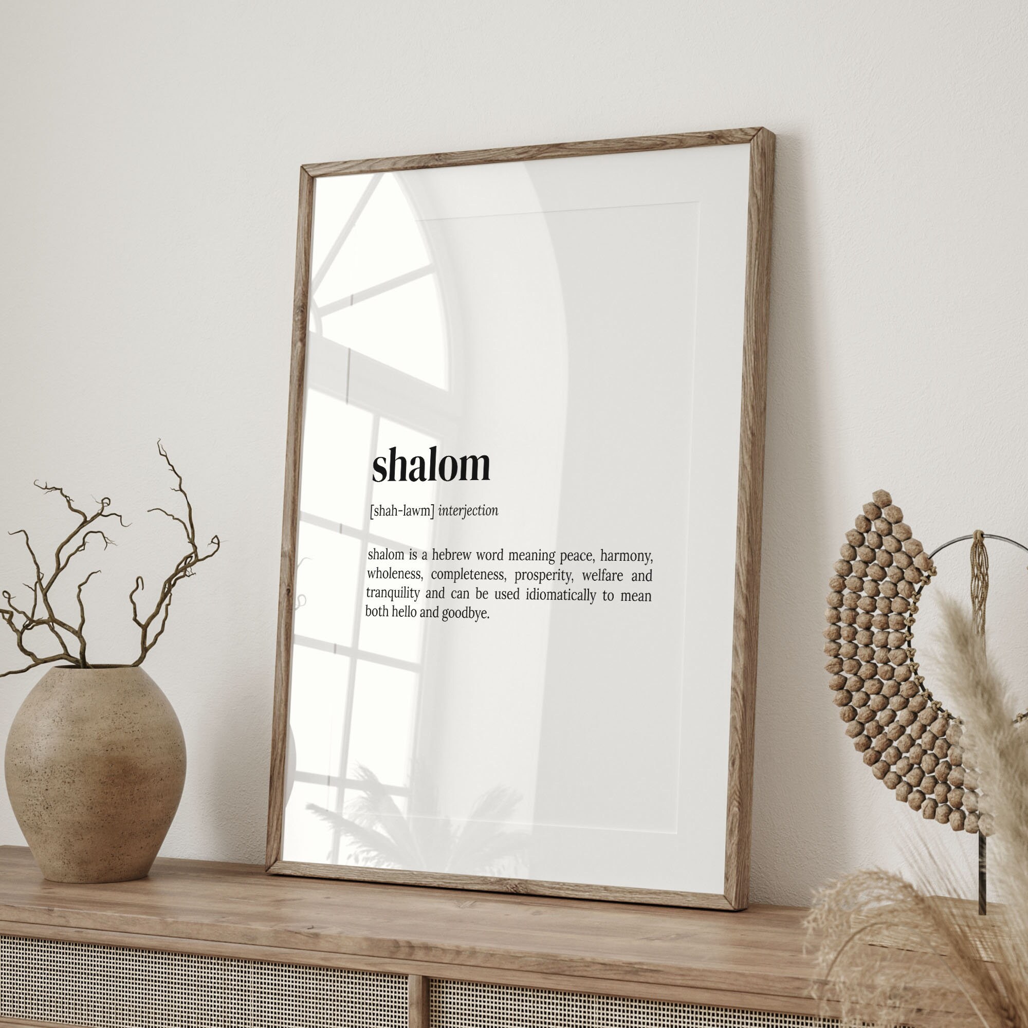 Shalom definition Poster for Sale by ThirdSkyAngel