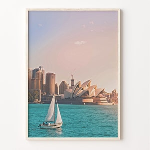 Sydney Colorful Poster Print, Sydney Photo Wall Art, Sydney Wall Decor, Sydney Travel Print, Sydney Street Map Poster, City Map, C18-750