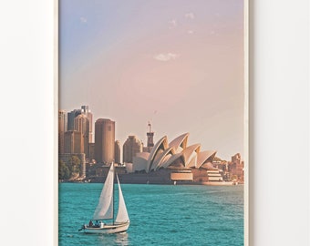 Sydney Opera House Print: Colorful Cityscape Wall Art