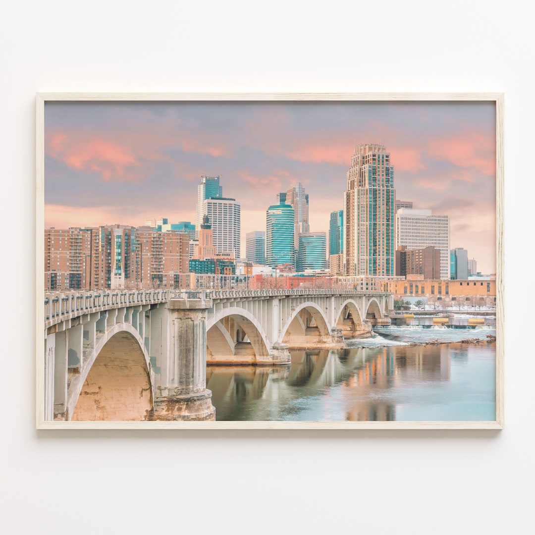 Minneapolis Colorful Poster Print, Minneapolis Photo Art, Minneapolis