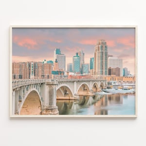Minneapolis Colorful Poster Print, Minneapolis Photo Art, Minneapolis Wall Decor, Travel Print, City Map, C18-356