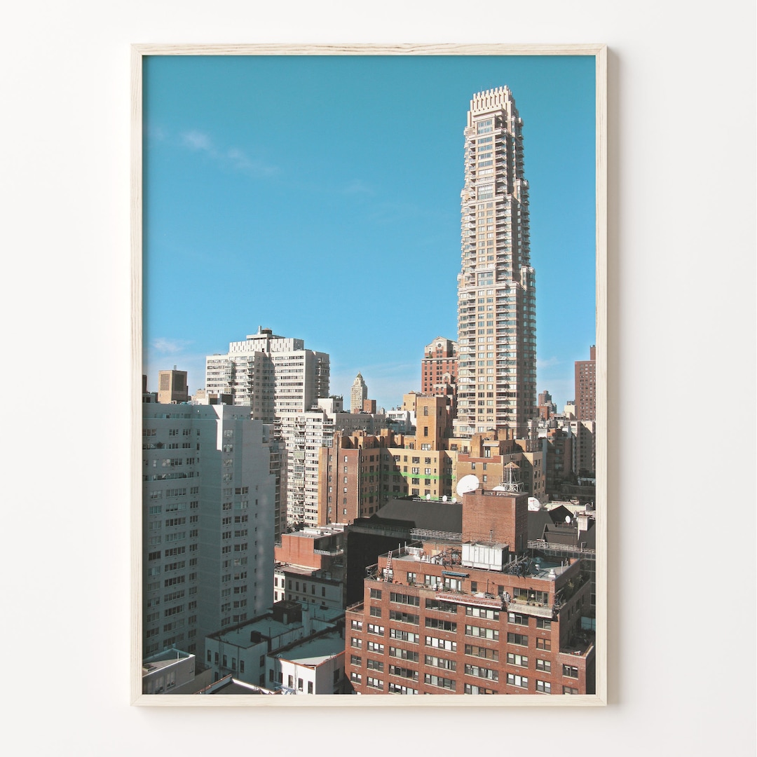Upper East Side Colorful Poster Print, Upper East Side Photo Wall Art