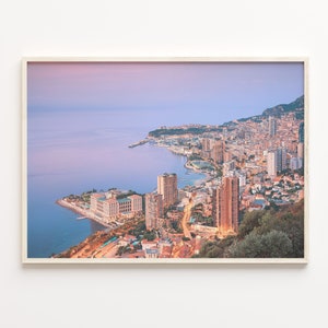 Monaco Colorful Poster Print, Monaco Photo Wall Art, Monaco Wall Decor, Monaco Travel Print, Monaco Street Map Poster, City Map, C18-688