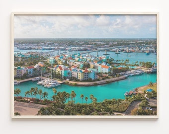 Nassau Colorful Poster Print, Nassau Photo Wall Art, Nassau Wall Decor, Nassau Travel Print, Nassau Street Map Poster, City Map, C18-677