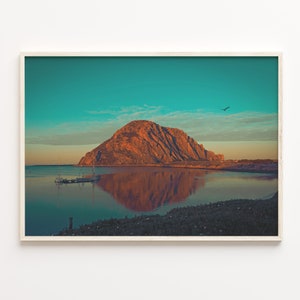 Morro Bay Colorful Poster Print, Morro Bay Photo Wall Art, Morro Bay Decor, Morro Bay Travel Print, Morro Bay Street Map Poster, C18-683