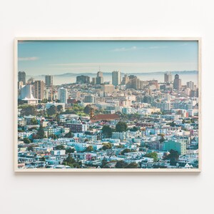 San Francisco Colorful Poster Print, San Francisco Photo Art, San Francisco Decor, Travel Print, San Francisco Street Map Poster, C18-499