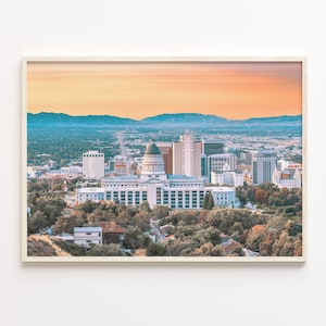 Salt Lake City Colorful Poster Print, Salt Lake City Photo Wall Art, Decor, Travel Print, City Map, C18-328