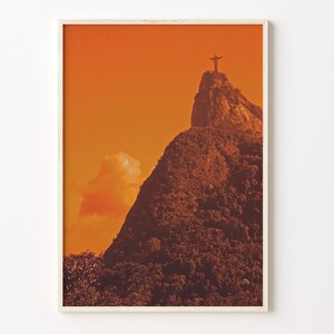 Rio De Janeiro Colorful Poster Print, Rio De Janeiro Photo Wall Art, Decor, Travel Print, City Map, C18-161