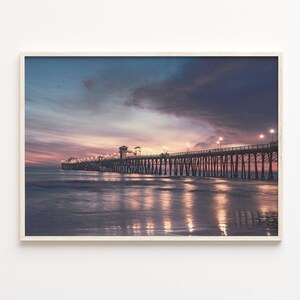 Newport Beach Bunt Poster Drucken, Newport Beach Fotokunst, Newport Strand Dekor, Reise-Druck, Newport Beach Street Karte Poster, C18-670