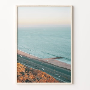 Pacific Palisades Colorful Poster Print, Pacific Palisades Photo Art, Decor, Pacific Palisades Street Map Poster, Travel Print, C18-173