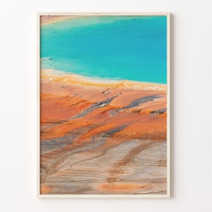 Yellowstone Nationalpark Bunt Posterdruck, Yellowstone Nationalpark Fotokunst, Dekor, Reise-Druck, Straßenkarte Plakat, C18-885
