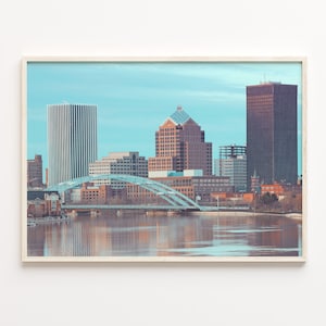 Rochester New York Colorful Poster Print, Rochester New York Photo Art, Decor, Rochester New York Street Map Poster, Travel Print, C18-333