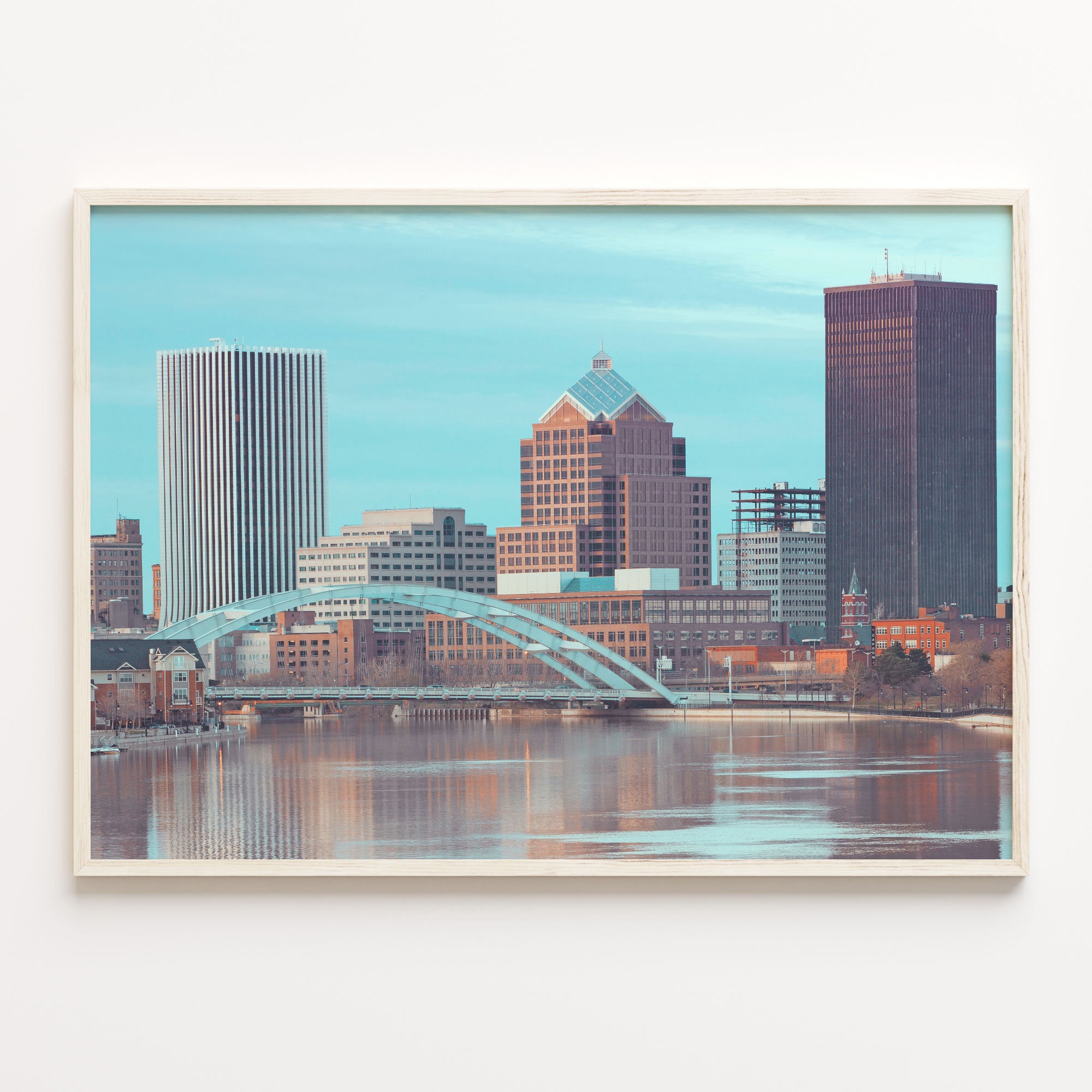 Rochester New York Colorful Poster Print Rochester New York Etsy