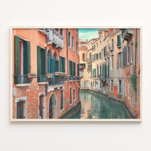 Venice Colorful Poster Print, Venice Photo Wall Art, Venice Wall Decor, Venice Travel Print, City Map, Venice Street Map Poster, C18-295