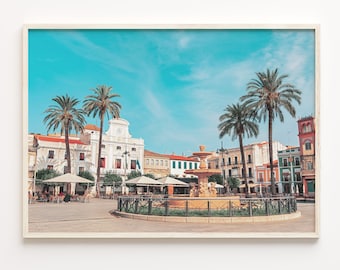 Mérida Cityscape Poster: Colorful Mexico Travel Print