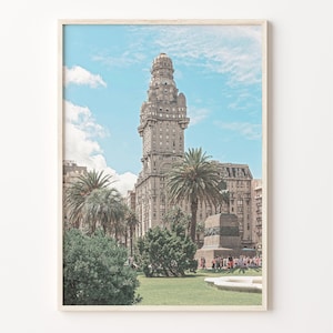 Montevideo Colorful Poster Print, Montevideo Photo Wall Art, Montevideo Wall Decor, Travel Print, Montevideo Street Map Poster, C18-958