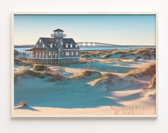 Outer Banks Print: Coastal Beach House Photo Art