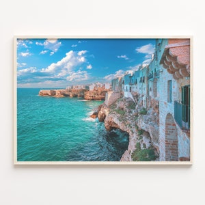 Puglia Colorful Poster Print, Puglia Photo Wall Art, Puglia Wall Decor, Puglia Travel Print, Puglia Street Map Poster, City Map, C18-622