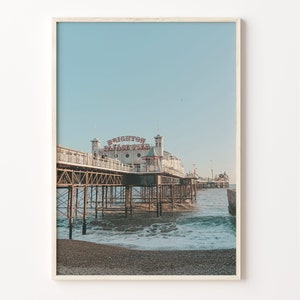 Brighton Colorful Poster Print, Brighton Photo Wall Art, Brighton Wall Decor, Brighton Travel Print, Brighton Street Map Poster, C18-739