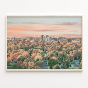 Boise Colorful Poster Print, Boise Photo Wall Art, Boise Wall Decor, Boise Travel Print, Boise Street Map Poster, City Map, C18-408