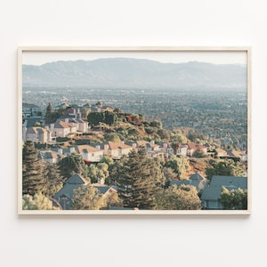 San Fernando Valley kleurrijke poster print, San Fernando Valley foto, decor, reizen print, stadsplattegrond, C18-237