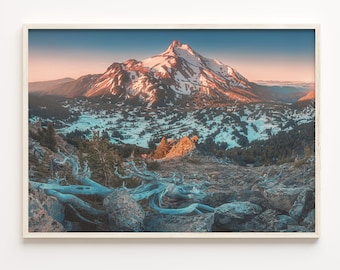 Oregon Mountain Landscape Photo Print: Pacific Northwest Wall Art