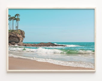 Orange County Beach Photo Art Print: Coastal Travel Poster