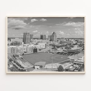 Impressão de pôster fosco de Greensboro, arte em preto e branco de Greensboro, decoração de Greensboro, viagens de Greensboro, pôster de mapa de ruas de Greensboro, C18-714