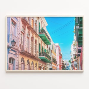 San Juan Colorful Poster Print, San Juan Photo Wall Art, San Juan Decor, San Juan Travel Print, San Juan Street Map Poster, C18-559