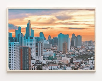 Nairobi Skyline Poster Print: Colorful Cityscape Wall Art