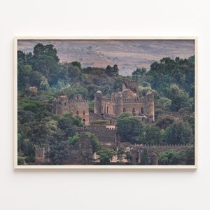 Ethiopia Colorful Poster Print Horizontal, Ethiopia Photo Wall Art, Ethiopia Wall Decor, Travel Print, Ethiopia Street Map Poster, C18-373