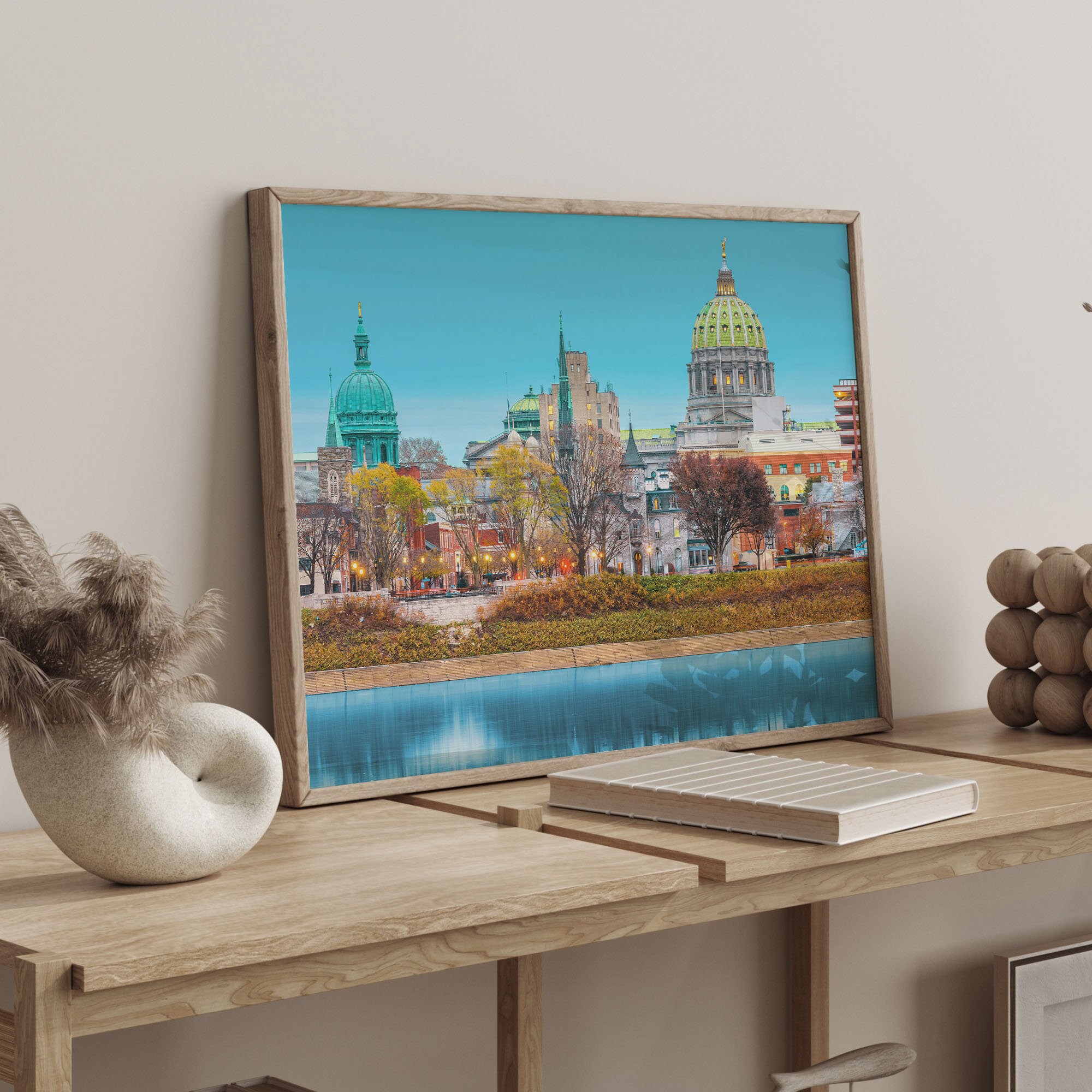Pennsylvania Skyline Art Print: Colorful Travel Poster - Etsy