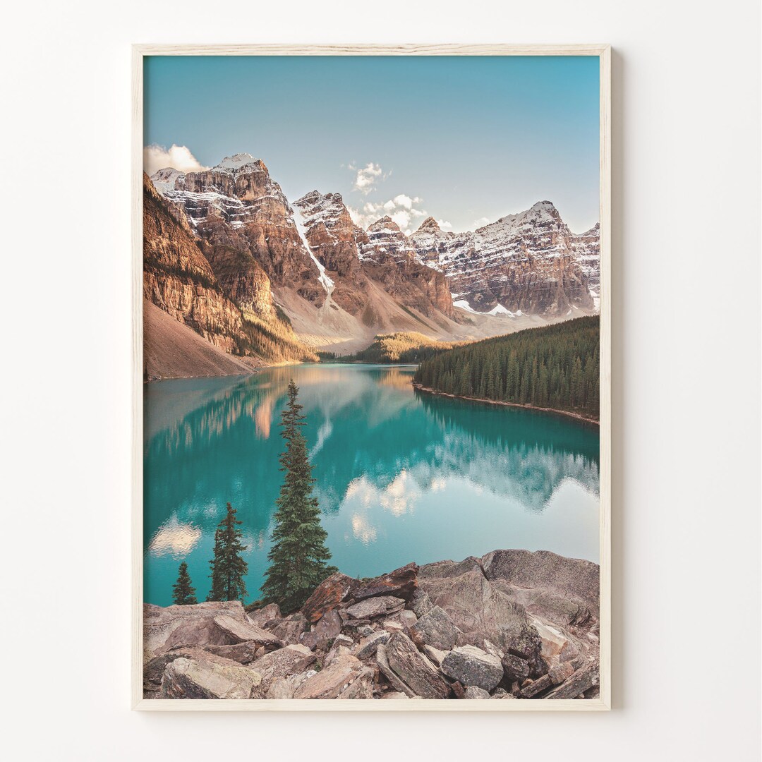 Rocky Mountain Colorful Poster Print, Rocky Mountain Photo Wall Art
