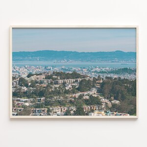 San Francisco Bay Area Colorful Poster Print, San Francisco Bay Area Photo Art, Wall Decor, Travel Print, Street Map Poster, C18-603